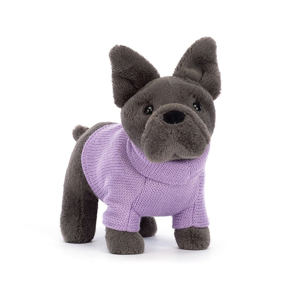 Jellycat Sweater French Bulldog- Purple Sweater