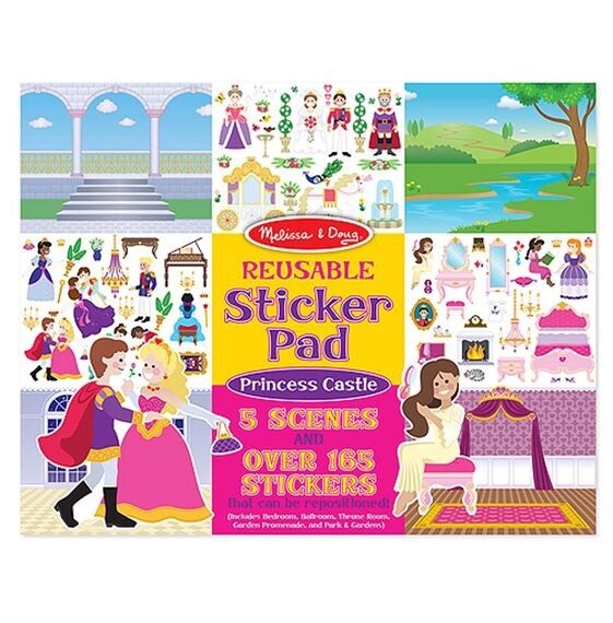 Melissa &amp; Doug reusable sticker pad- princess castle
