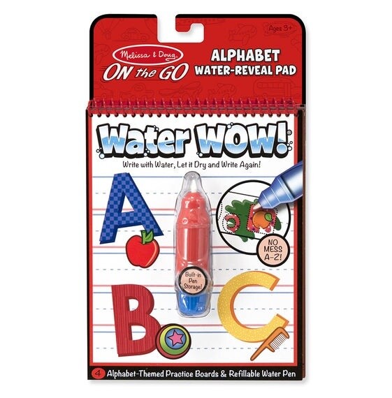 Melissa &amp; Doug water wow on the go book- alphabet