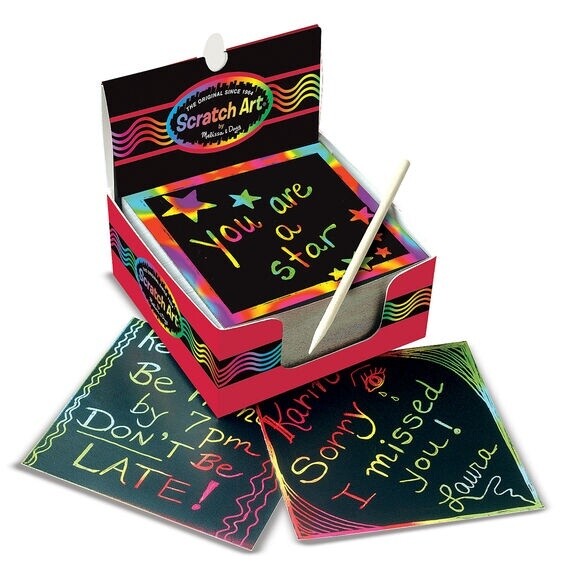 Melissa &amp; Doug scratch art mini notes box