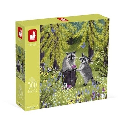 Janod 500pc Puzzle- Racoon Bandits