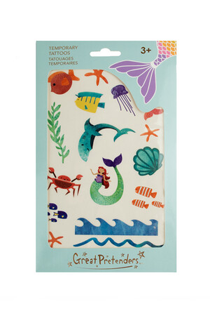 Great Pretenders Temporary Mermaid Tattoos