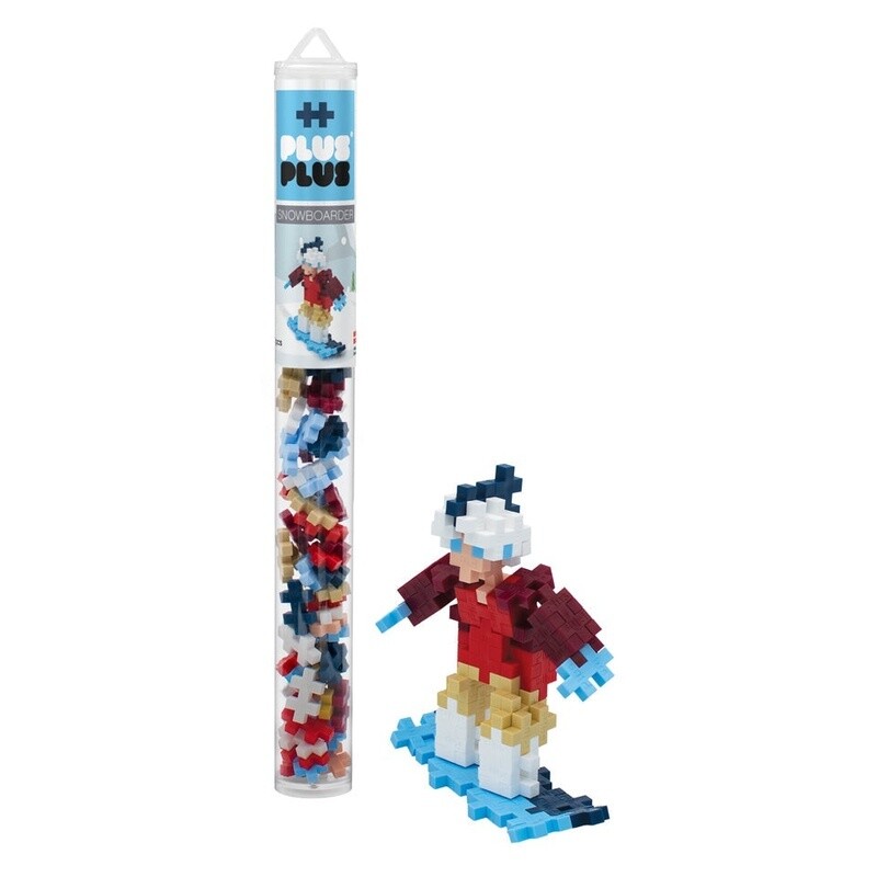 Plus-Plus Tube- snow boarder