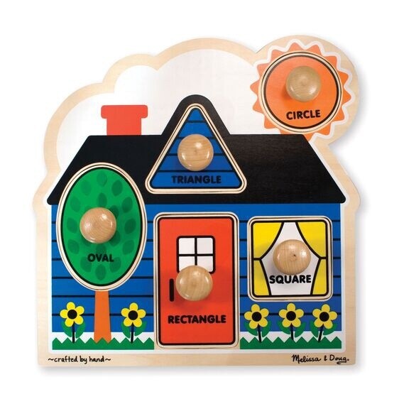 Melissa &amp; Doug jumbo knob 1st shapes puzzle