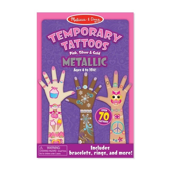 Melissa &amp; Doug temporary tattoos- metallic