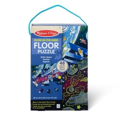 Melissa &amp; Doug Outer Space Glow in the Dark floor puzzle- 48 piece