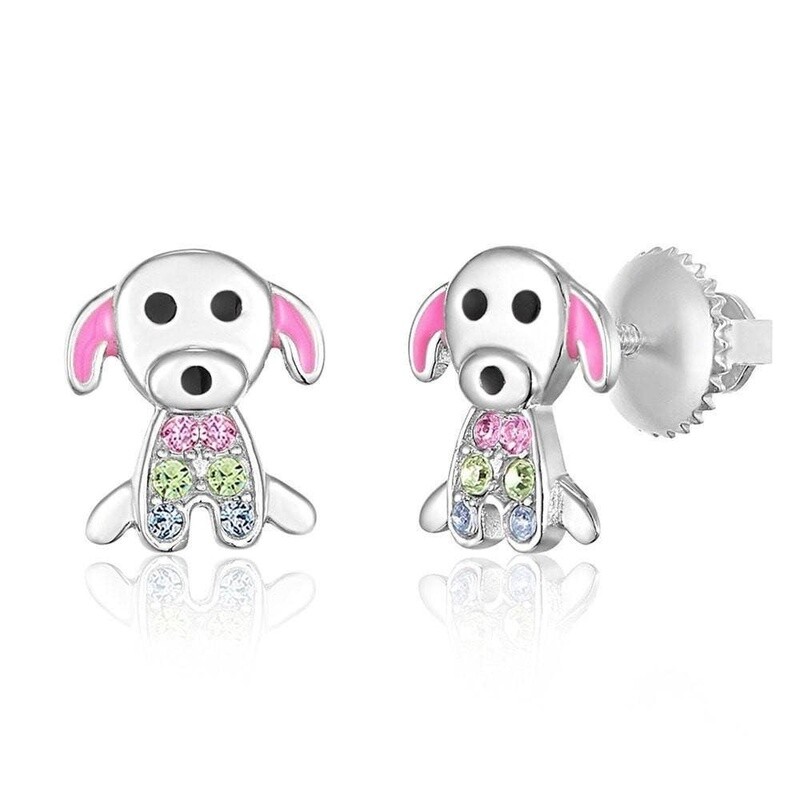 Chanteur - Dog Screwback Earring