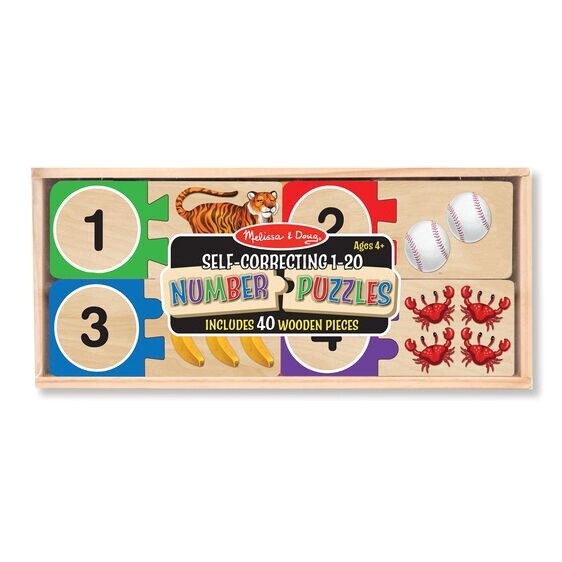 Melissa &amp; Doug numbers self-correcting puzzles