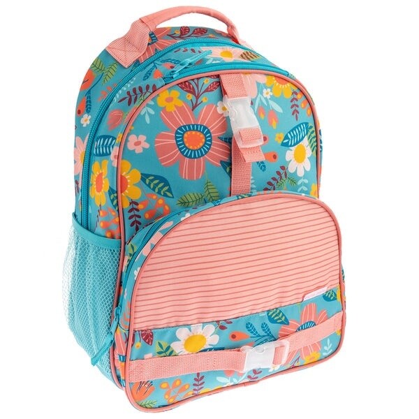 Stephen Joseph Print Backpack- Turquois Floral
