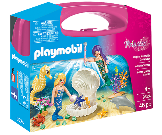 Playmobil mermaids carry case