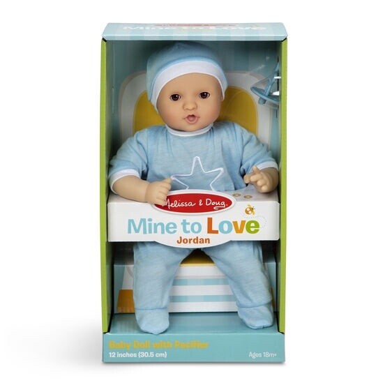 Melissa &amp; Doug 12&quot; mine to love doll- Jordan