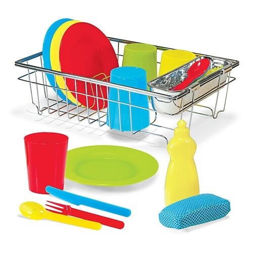 Melissa &amp; Doug wash &amp; dry dish set