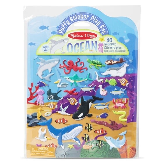 Melissa &amp; Doug puffy sticker playset- ocean