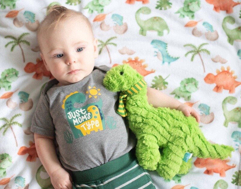 Honey Lemonade - Premium Baby &amp; Toddler Minky Blanket - Dinosaurs