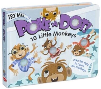 Melissa &amp; Doug poke-a-dot book- 10 Little Monkeys