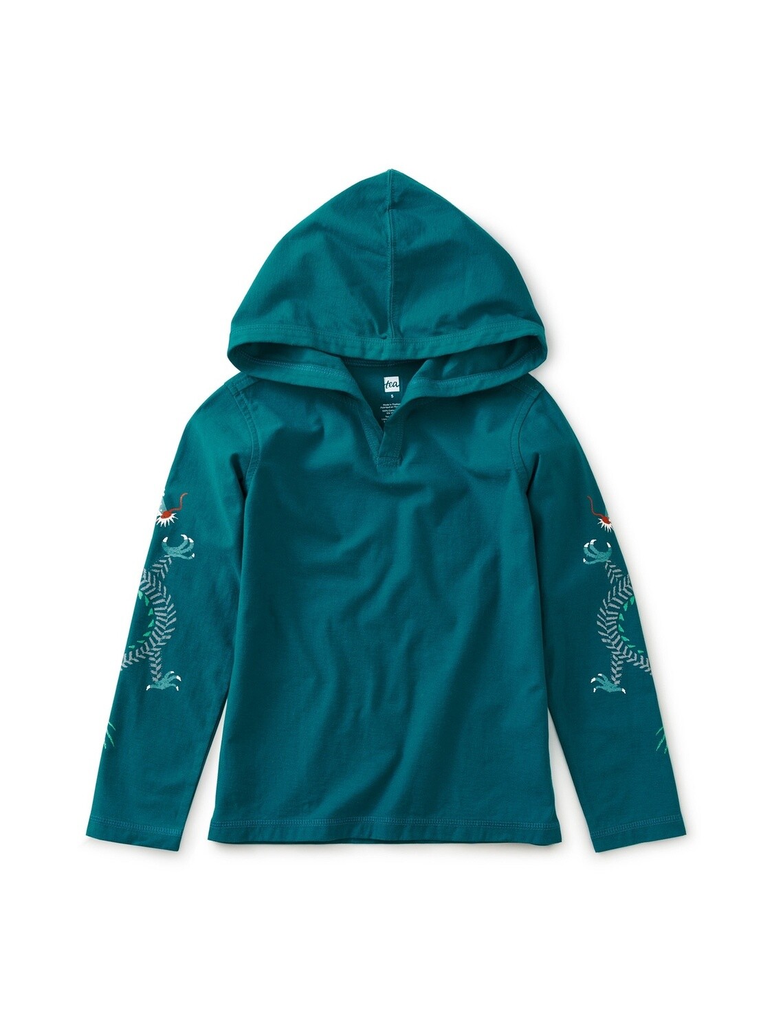 Tea Happy Hoodie in Dragon- Scuba