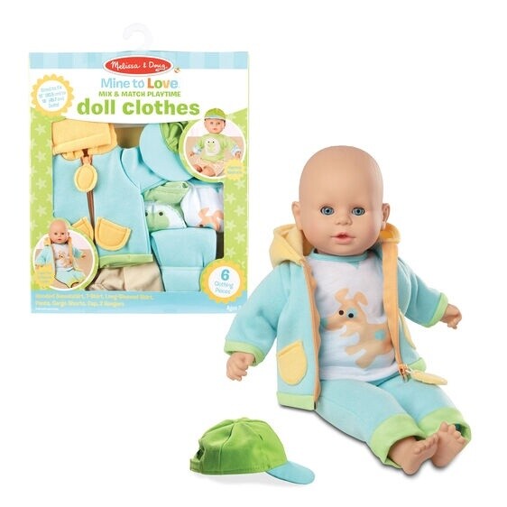 Melissa &amp; Doug mix &amp; match playtime doll clothes