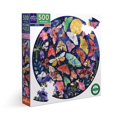 eeBoo 500pc Puzzle- Moths