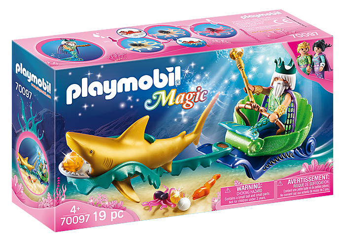 Playmobil King of the Sea with Shark Carriage