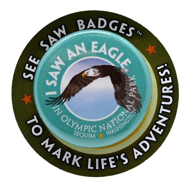 Channel Craft See Saw Badge- I saw an eagle in Olympic National Park