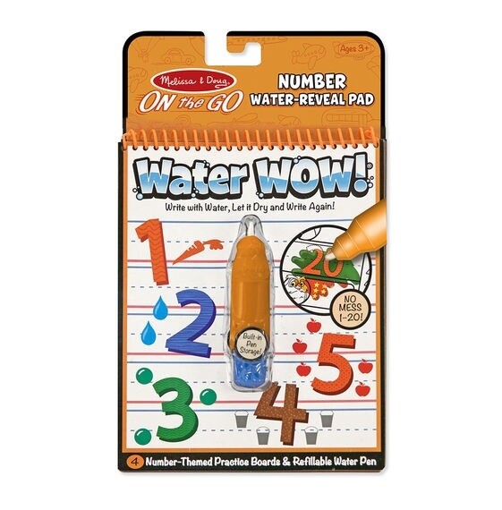 Melissa &amp; Doug water wow on the go book- number
