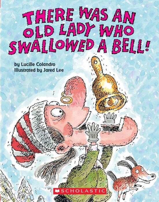 There Was an Old Lady Who Swallowed a Bell!- Board Book