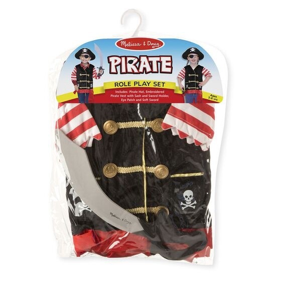 Melissa &amp; Doug role play costume set: pirate