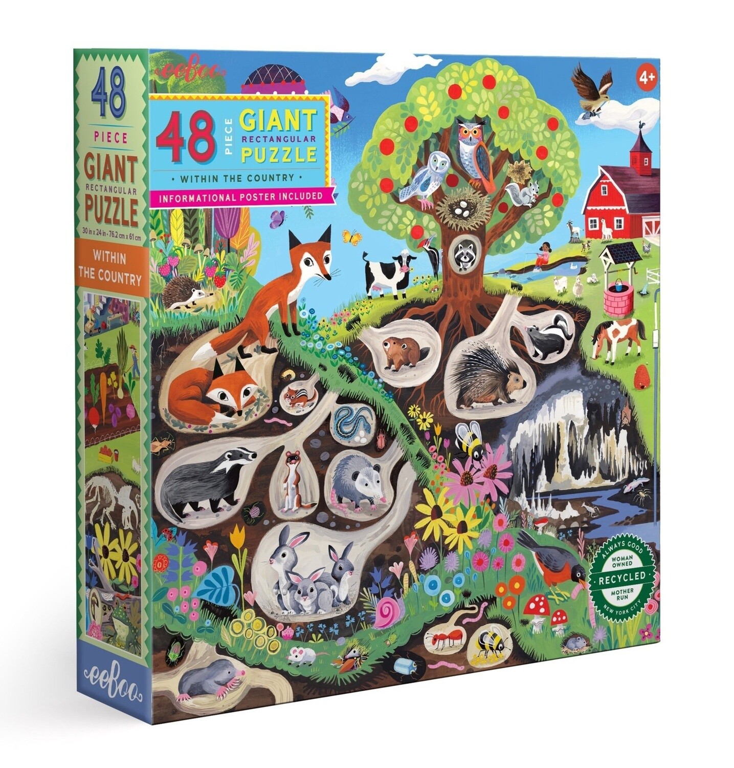 eeBoo 48-piece Giant Puzzle- Within the Country