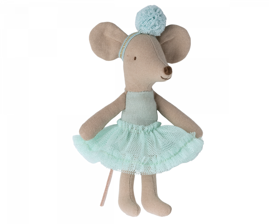 Maileg Ballerina Mouse, Little Sister- Mint