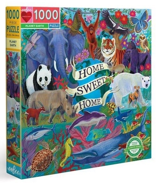 eeBoo 1000 piece square puzzle- Planet Earth