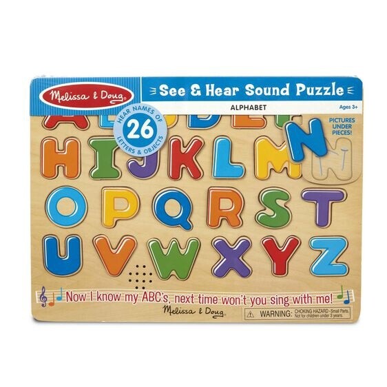 Melissa &amp; Doug learning sound puzzle: alphabet