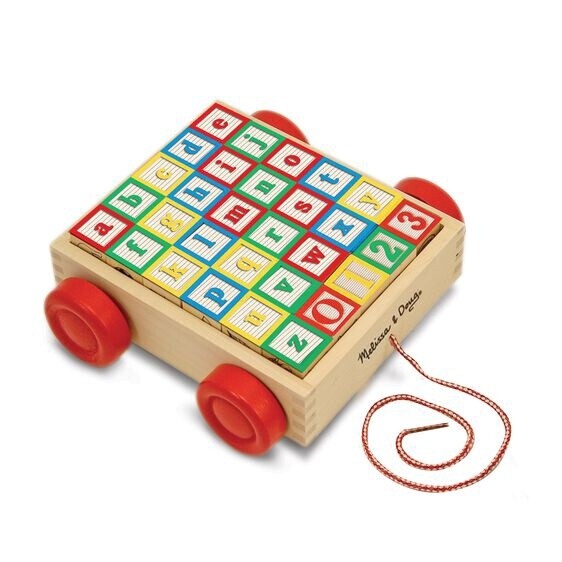 Melissa &amp; Doug classic abc block cart