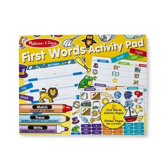 Melissa &amp; Doug activity sticker pad- First Words