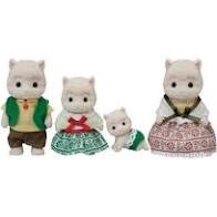 Calico Critter wooly alpaca family