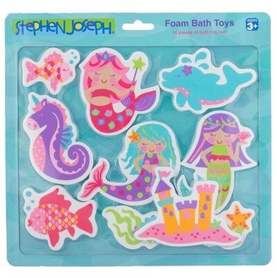 Stephen Joseph foam bath stickers- mermaid