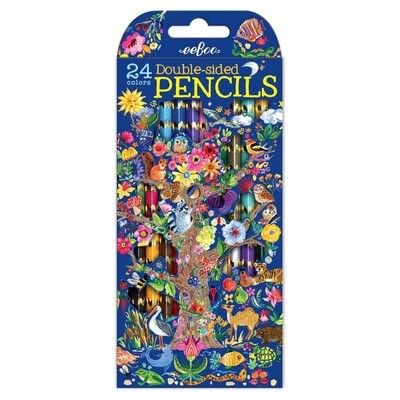 eeBoo 12 pack double sided pencils- Tree of Life