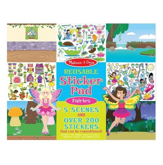 Melissa &amp; Doug reusable sticker pad- fairies