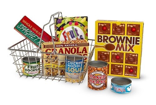 Melissa &amp; Doug Grocery Basket