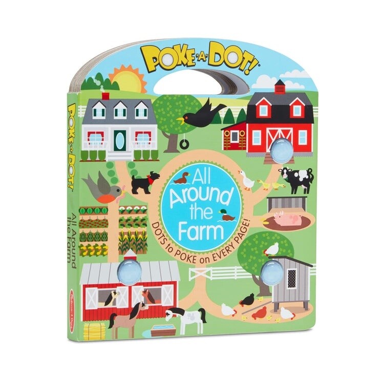 Melissa &amp; Doug Poke-a-dot take-along book- Sunny Farm