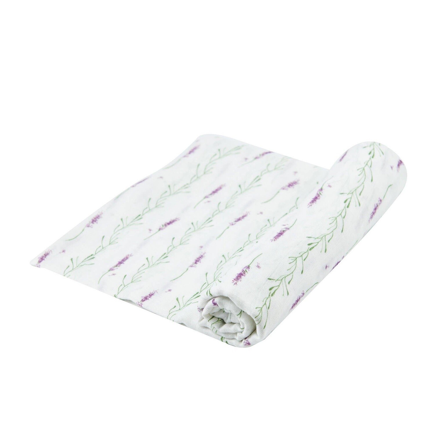 Newcastle Classics - Lavender Stems Bamboo muslin swaddle blanket