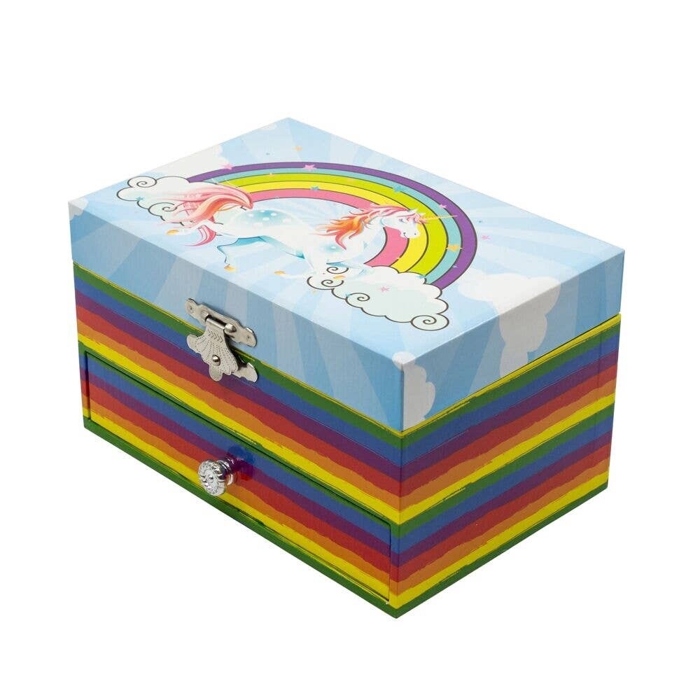 Chanteur - Rainbow Unicorn Music Jewelry Box with Drawer
