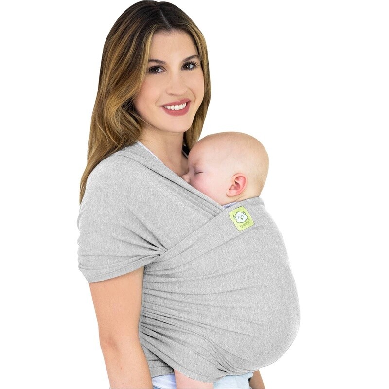 KeaBabies Baby Wrap Carrier- Heather Grey