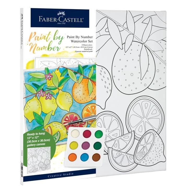 Faber-Castell Watercolor Paint By Number: Produce