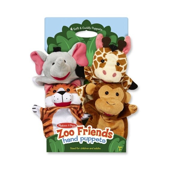 Melissa &amp; Doug zoo friends hand puppets