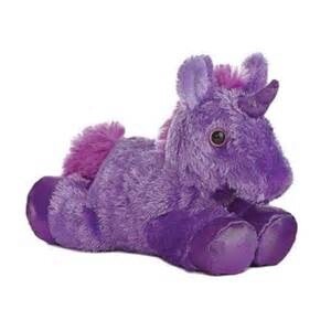 Aurora 8&quot; Mini Flopsie Bright Unicorn- Purple