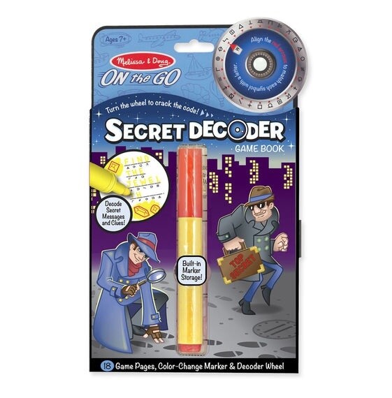 Melissa &amp; Doug on the go secret decoder book-spy decoder