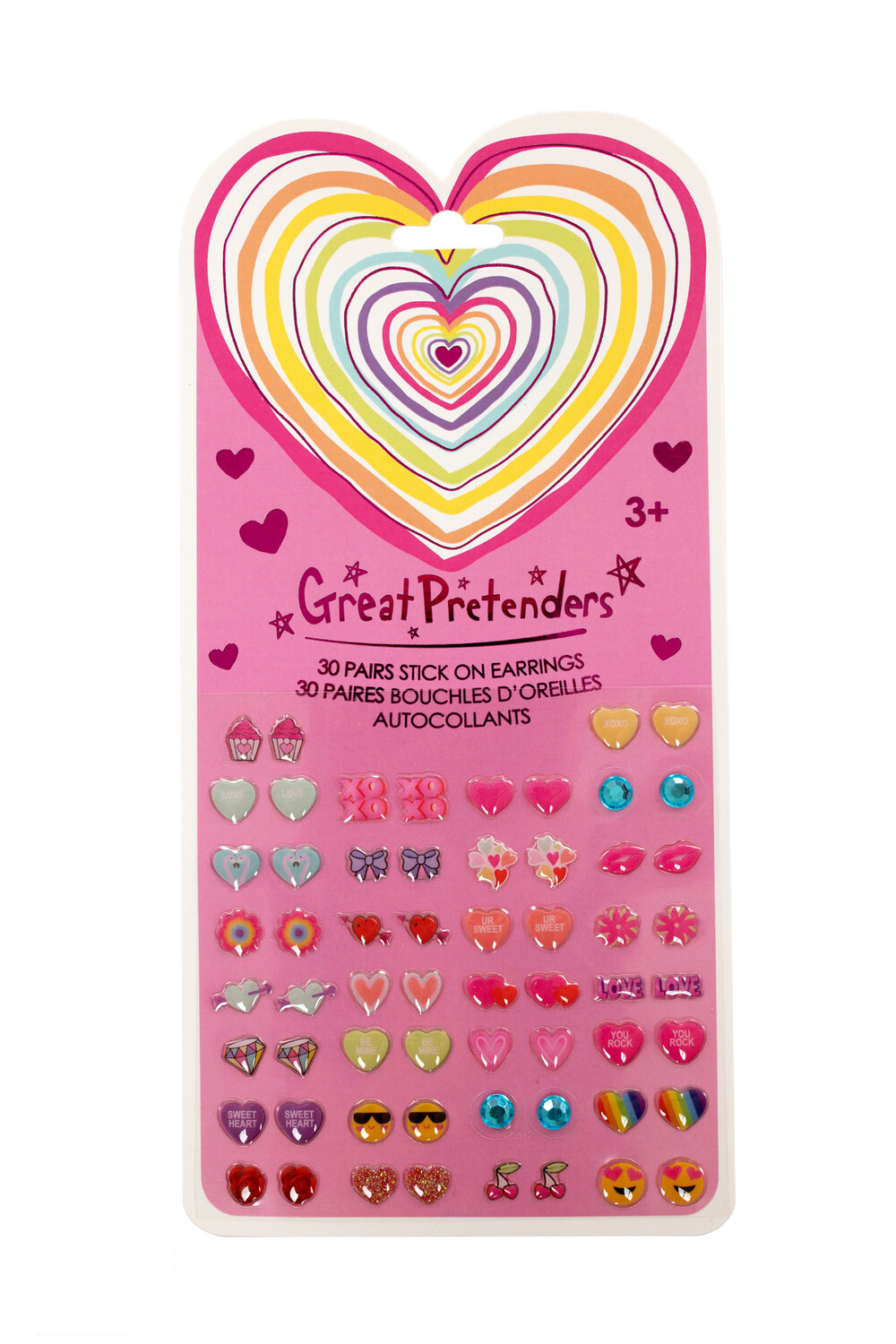 Great Pretenders Sticker Earrings- Heart