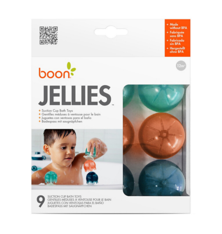 Boon JELLIES bath toy- Navy/Coral