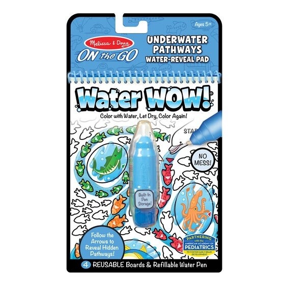 Melissa &amp; Doug water wow on the go book- water pathways
