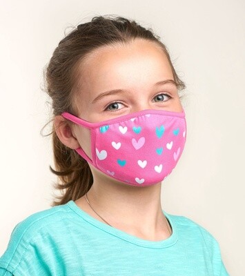 Hatley kids face mask- hearts